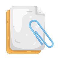 Attach File illustration vector