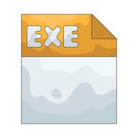 EXE File Document vector