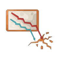 Market Crash Illustration vector