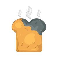 Illustration of Burnt Toast vector