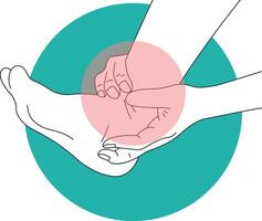 Hand and Leg Injury Illustration Isolated on White Background vector