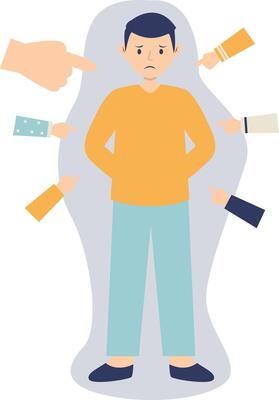 Illustration of Frustrated Man