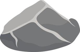 Big Rock Stone in Smooth Design. vector