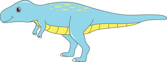 Cute Baby Dinosaur Character on White Background vector