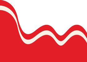 Indonesian Flag Ribbon in Flat Design vector