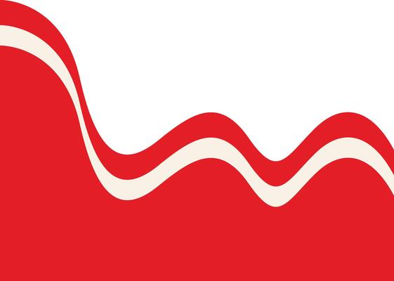 Indonesian Flag Ribbon in Flat Design