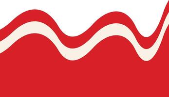 Indonesian Flag Ribbon in Simple Design. Isolated on White Background vector