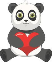 Illustration of Cute Baby Panda. vector