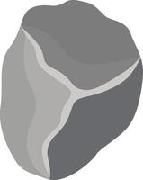 Big Rock Stone in Cartoon Style vector