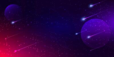 Galaxy purple and red background, abstract, space, sky full of stars, colorful universe, milky way, banner, template, cover, wallpaper, illustration vector