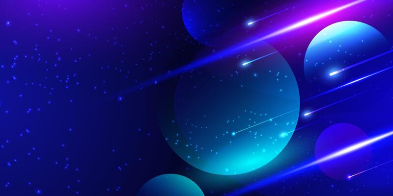 Galaxy Space purple blue background, Night starry sky, Colorful cosmos, milky way, Bright cosmic, abstract, backdrop, banner, template, cover, wallpaper, illustration