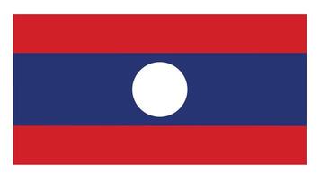 Flag of Laos Southeast Asia vector