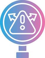 Warning Vibrant Web Token vector