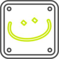 Arabic Language Monotone Visual Mark vector