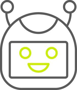 Bot Sleek Visual Element vector