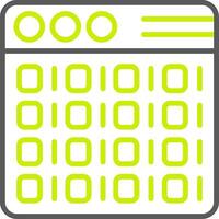 Binary Code Highlighted System Mark vector