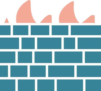 cortafuegos ensombrecido cuadrícula elemento vector