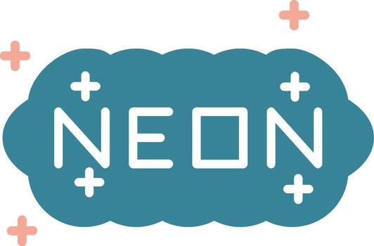 Neon Futuristic UI Element vector