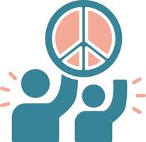 Peace Sign Polished UX Feature vector