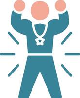 Successful Color Block Symbol vector
