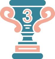3rd Prize Flat Design Token vector