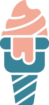 Ice Cream Futuristic UI Element