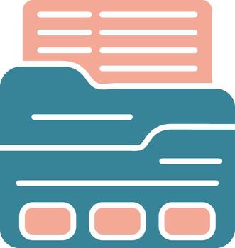 Folder Sleek Web Pattern vector