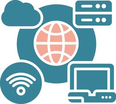 Networking Sharp Tech Symbol vector