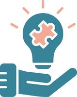 Problem Solving Artistic UI Stamp vector