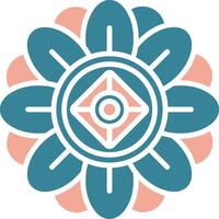 Mandala Pastel Design Token vector