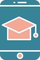 Elearning Sharp Outline Badge vector