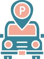 Parking Bright Web Symbol vector