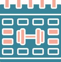 Calender Gradient Style Object vector