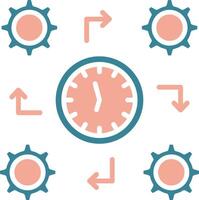 Process Pastel Grid Symbol vector