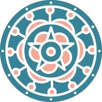 Mandala Cool Tone Object vector