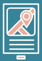 Map Hybrid Icon Module vector