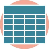 Table Gradient Style Object vector