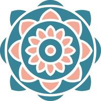 Mandala Sharp Tech Symbol vector