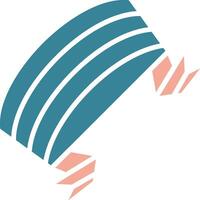 Folded Ribbon Dynamic App Module vector