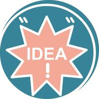 Idea Highlighted Badge Graphic vector