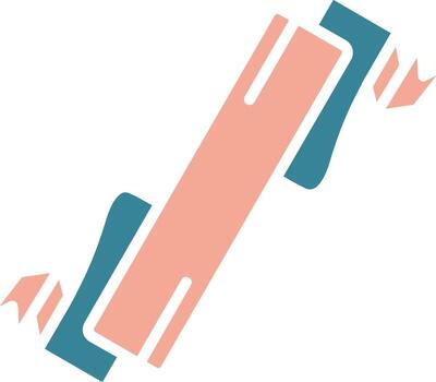 Folded Ribbon Unified Visual Component vector