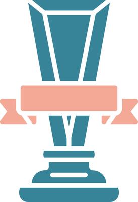 Trophy Cup Sharp Tech Symbol