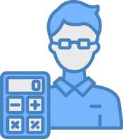 Accountant Clear UX Symbol vector