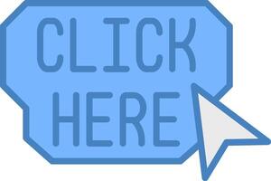 Click Here High Detail Sketch vector
