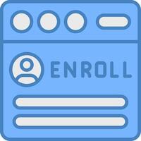 Enroll Optimized Icon Feature vector