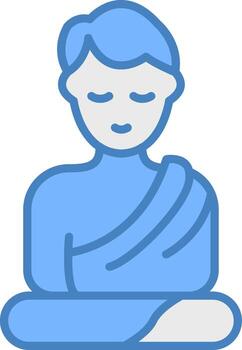 Monk Color Block Symbol vector