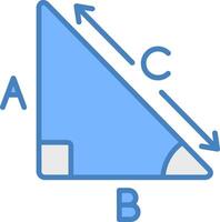 Pythagoras Flat Design Token vector