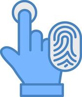 Touch Id Cool Tone Object vector