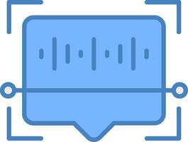 Voice Recognition Clean Shape Mark vector