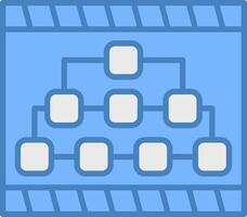 Hierarchy Structure Digital Core Piece vector